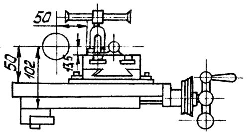 С-1 Габаритні розміри робочого простору токарного верстата